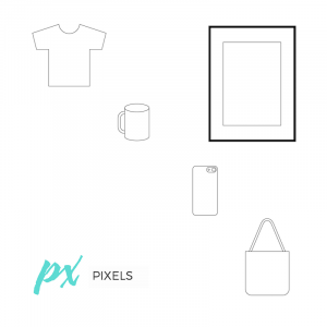 pixels shop - prints merchandise