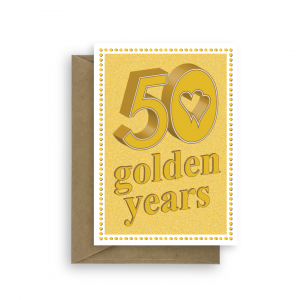 50 golden years wedding anniversary card ann004 card