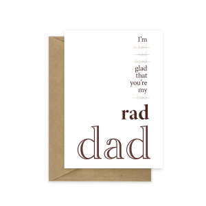 rad dad fathers day card dad008