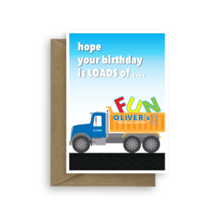 3rd birthday card boy truck edit name bth265 card