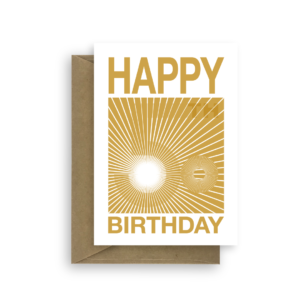 50th birthday card golden optical illusion for him her bth099 card