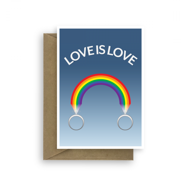 gay wedding card love is love wed024 card