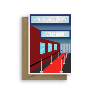 birthday card edit age name for him blue bth323 card