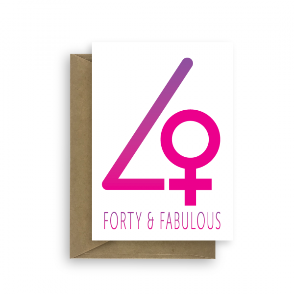 40 fabulous birthday card for her bth331 card