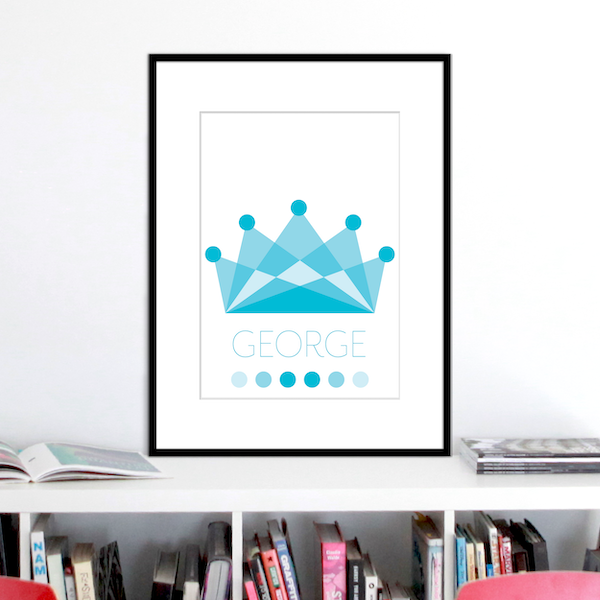 crown ocean colours name print stuartconcepts p0034 black frame