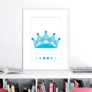 crown ocean colours name print stuartconcepts p0034 white frame