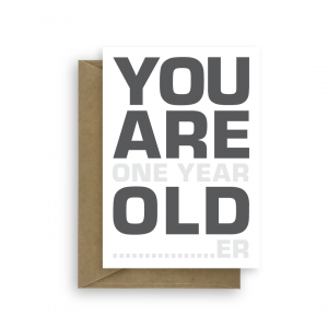 funny birthday card for him her you are old bth393 card