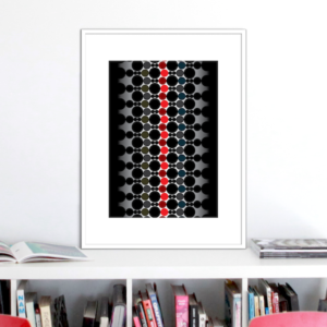 red spine print stuartconcepts p0036 white frame