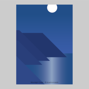 moonlight coast print stuartconcepts p0039 artwork