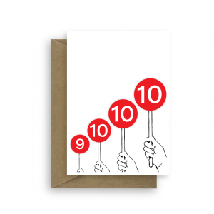 Funny 39th birthday card almost perfect 10s bth419 card