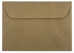 Recycled brown envelope