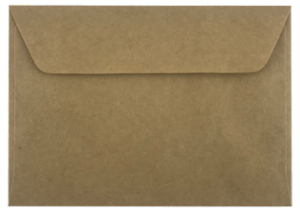 Recycled brown envelope