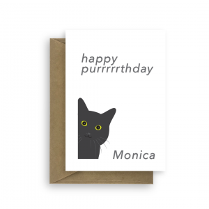happy purrrthday cat lovers bb054 card