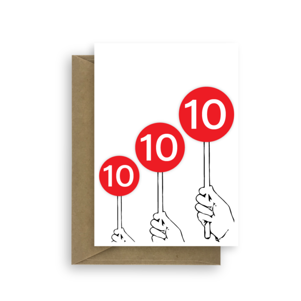 Funny 30th birthday card perfect 10s bth416 card