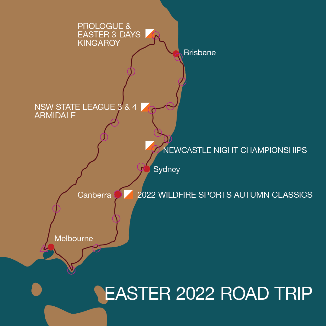 Easter Trip 2022 map