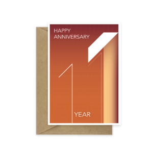 1st wedding anniversary card ann040