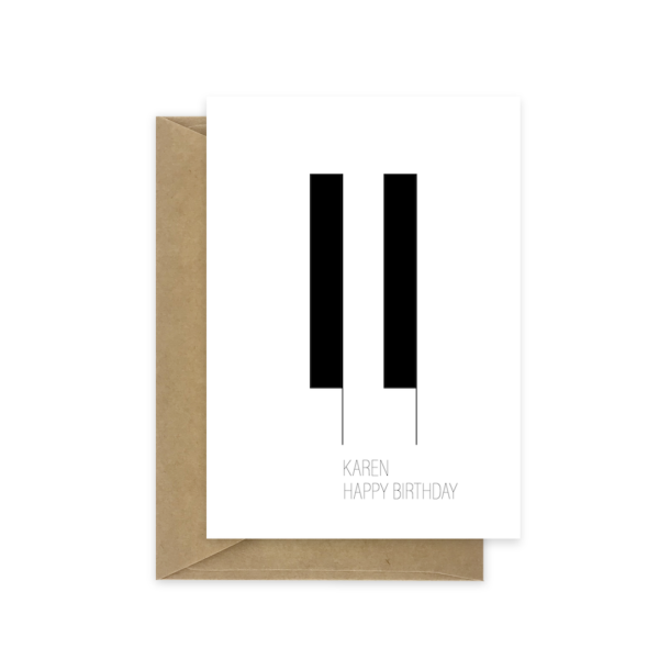 11th birthday card minimalist personalised bb097