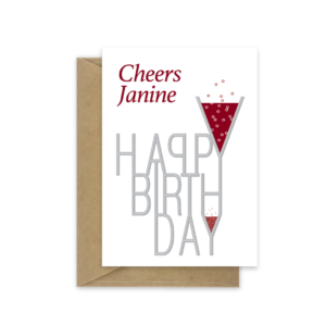 Cheers happy birthday card name bth472