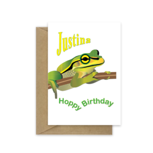 Frog birthday card bth070a