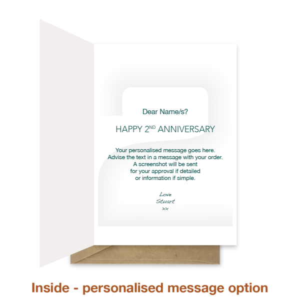 2nd wedding anniversary card - Infographics - Image 4