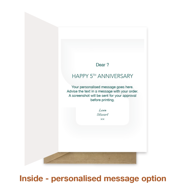 5th wedding anniversary card - Infographics - Image 4