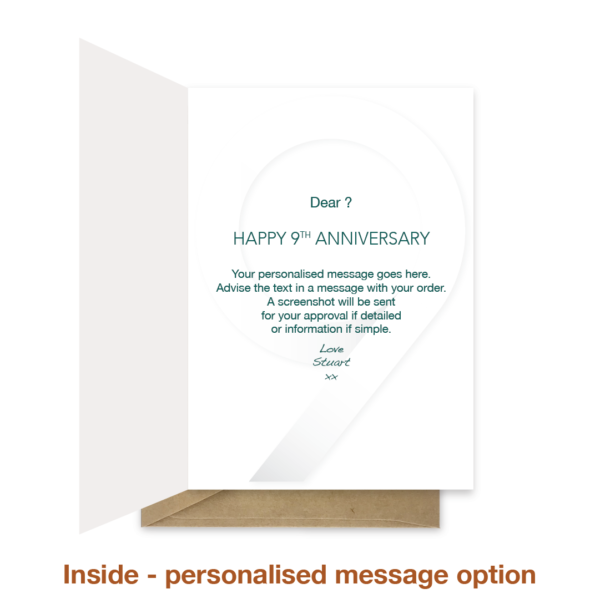 9th wedding anniversary card - Infographics - Image 4