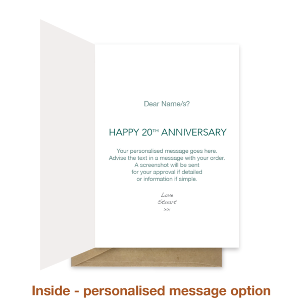 20th wedding anniversary card - Infographics - Image 4