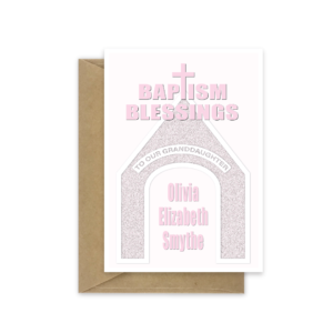 baptism card for girl church name cht035