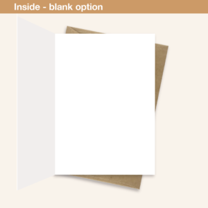 Blank inside card