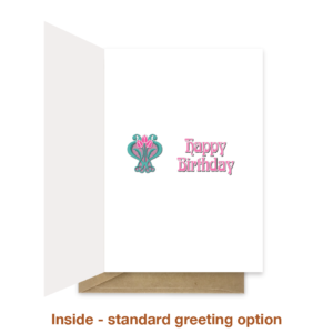 Standard greeting inside birthday card bth067
