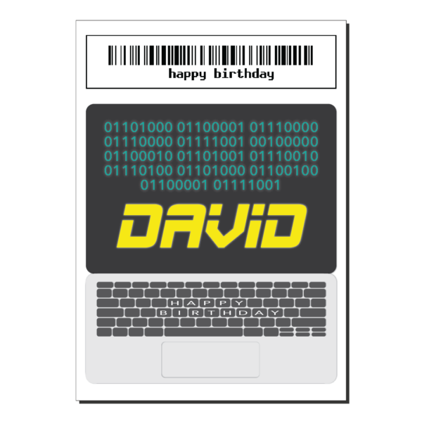 nerd birthday card bth413