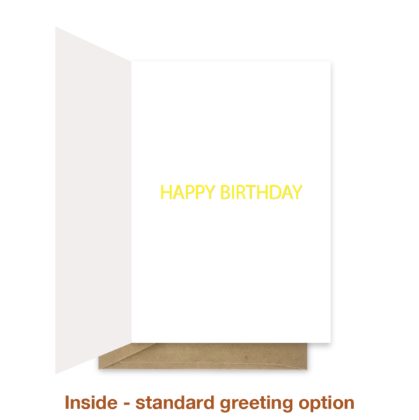 Standard greeting inside nerd birthday card bth413