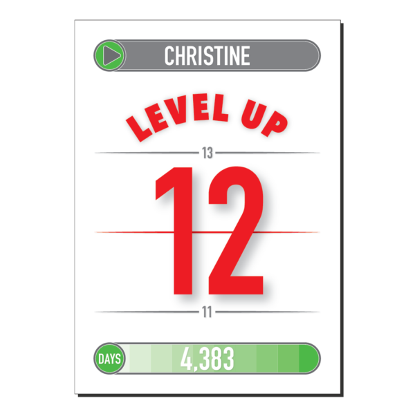 12th birthday card level up bth426