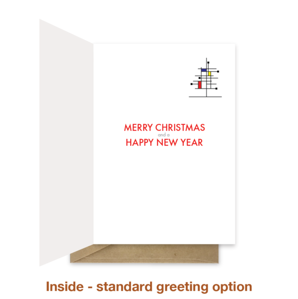 Standard greeting inside Christmas card