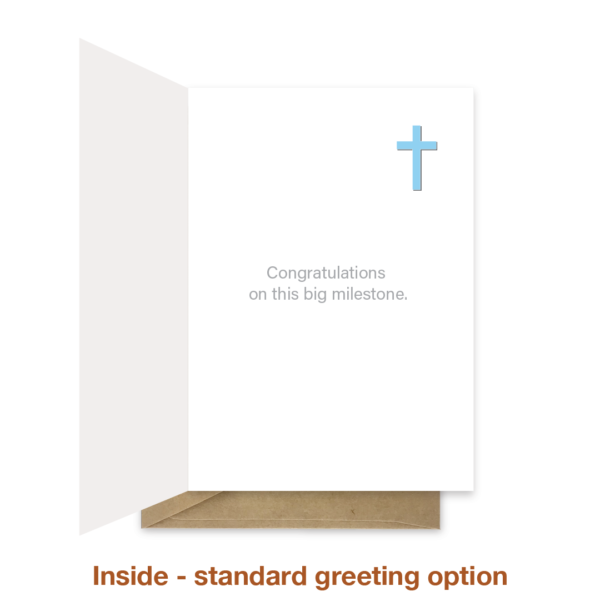 Standard greeting inside baptism card cht033