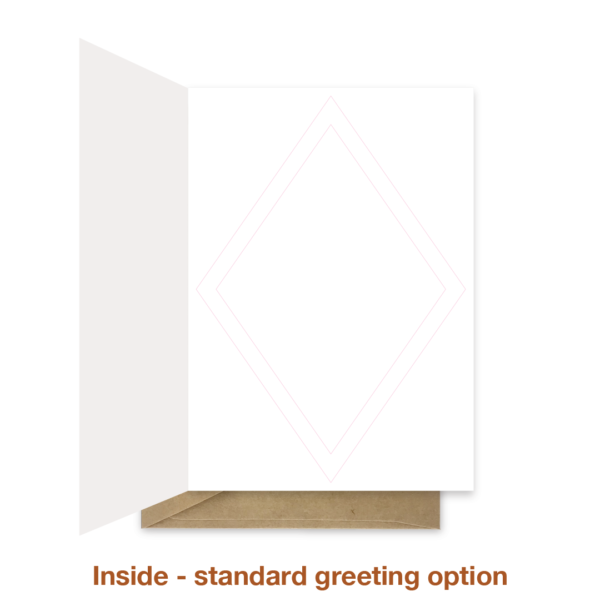 Standard greeting inside thank you card thk009a