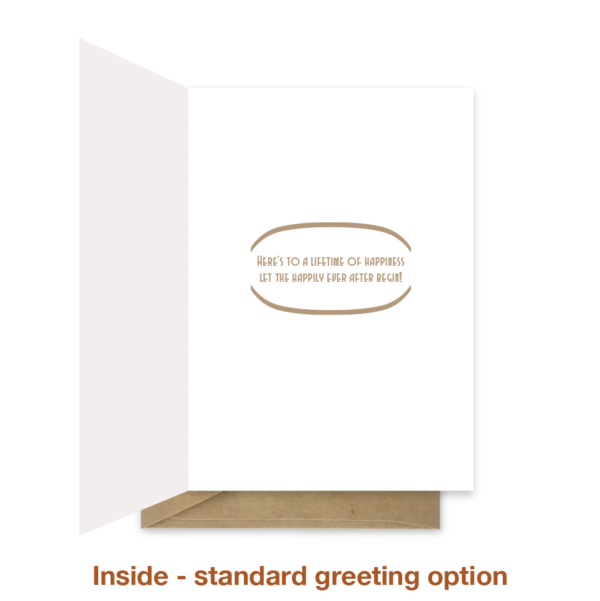 Standard greeting inside gay wedding card wed021
