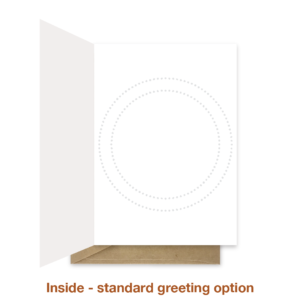 Standard greeting inside wedding day card wed025