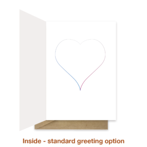 Standard greeting inside wedding day card wed030a