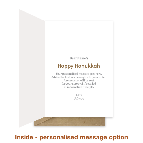 Hanukkah card - Memorah - Image 3