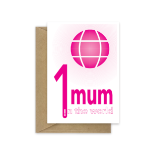 number 1 mum in the world mothers day card mth018