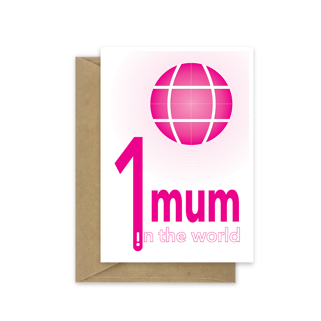 number 1 mum in the world mothers day card mth018