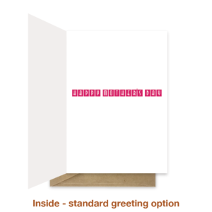 Standard greeting inside mother's day card mth019