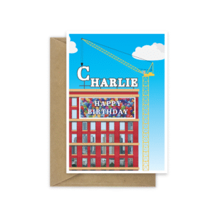 birthday card building crane name bb121