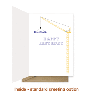 Standard greeting inside bb121