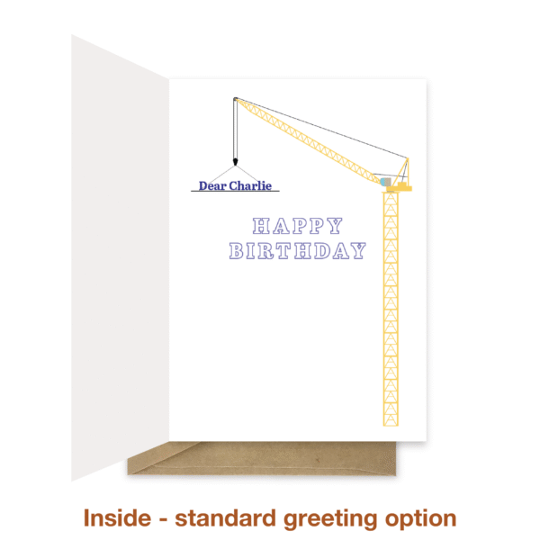 Standard greeting inside bb121