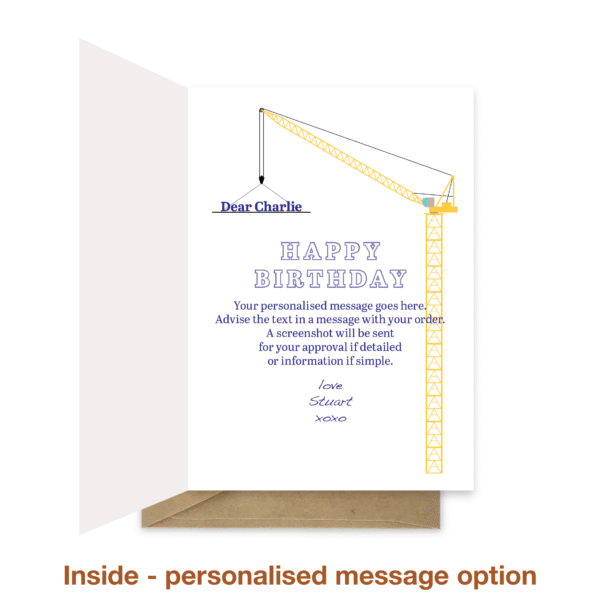 Personalised message inside bb121