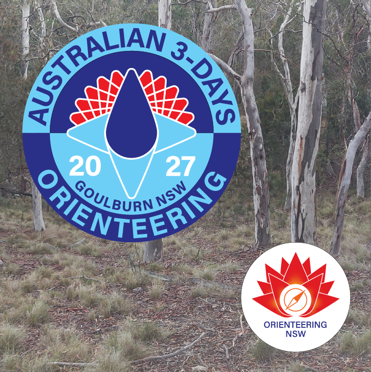 Easter 2027 logo together with the ONSW lgo on a bush background